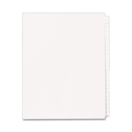 Avery, Blank Tab Legal Exhibit Index Divider Set, 25-Tab, Letter, White, Set Of 25